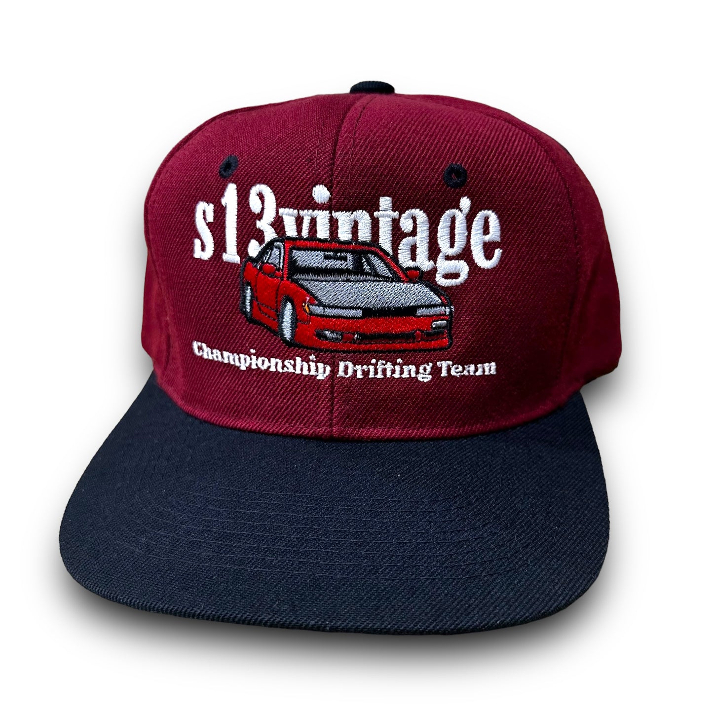 s13vintage 90’s Burgundy/Black Wool SnapBack