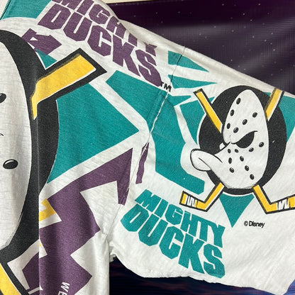 1993 Disney Mighty Ducks Magic Johnson T's AOP